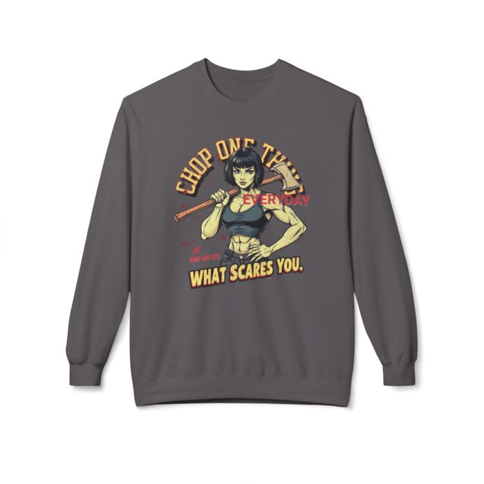 CHOP ONE THING Unisex Midweight Softstyle Fleece Crewneck Sweatshirt - Image 17