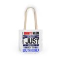 I don't need therapy Canvas Tote Bag, 5-Color Straps