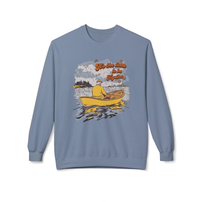 Time to be together Unisex Midweight Softstyle Fleece Crewneck Sweatshirt - Image 25