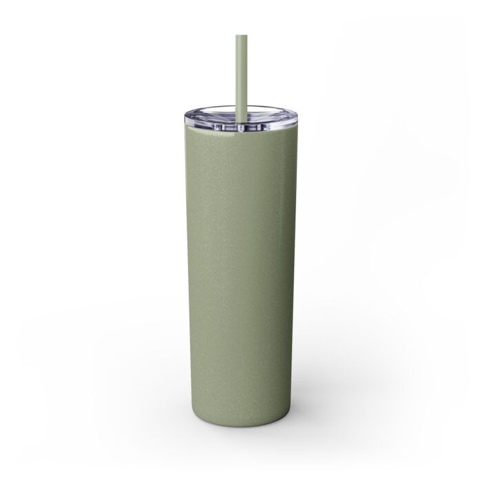 A tall pine tree Skinny Tumbler with Straw, 20oz - Image 7