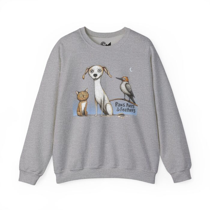 Paws, Purrs & Feathers Unisex Heavy Blend™ Crewneck Sweatshirt - Image 9