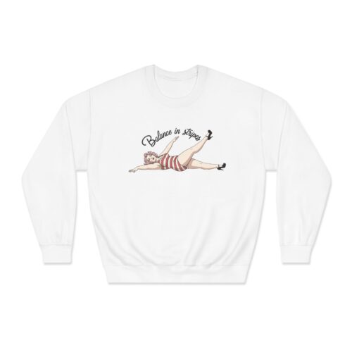 Balance in Stripes Unisex DryBlend® Crewneck Sweatshirt