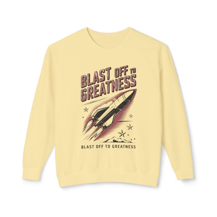 Blast off to greatness Unisex Lightweight Crewneck Sweatshirt - Image 13