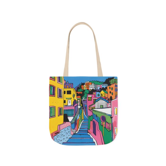 The hillside village in Korea Canvas Tote Bag, 5-Color Straps - Image 23