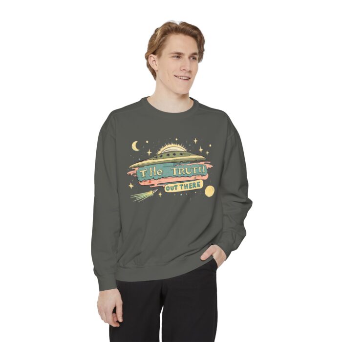 The truth is out there Unisex Garment-Dyed Sweatshirt - Image 15