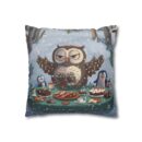 Winter Woodland Feast Spun Polyester Square Pillowcase