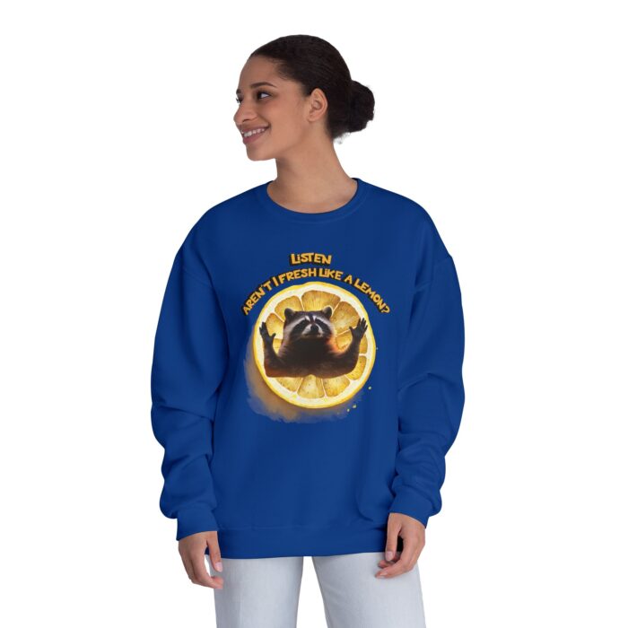 Lemonish racoon Unisex NuBlend® Crewneck Sweatshirt - Image 28