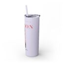 London Glitter Skinny Tumbler with Straw, 20oz