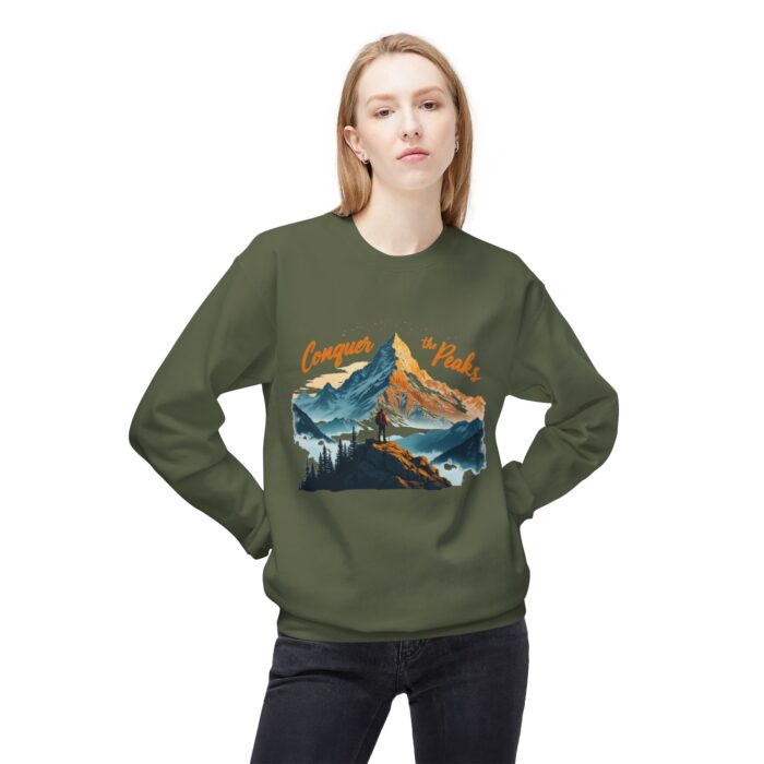Conquer the peaks Unisex Midweight Softstyle Fleece Crewneck Sweatshirt - Image 23