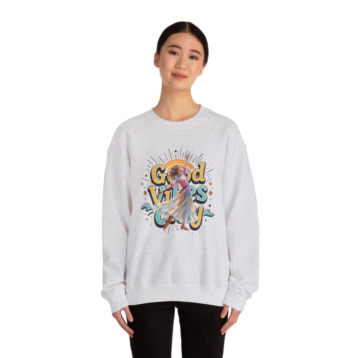 Good vibes only Unisex Heavy Blend™ Crewneck Sweatshirt - Image 4