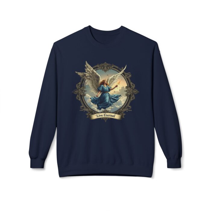 Live eternal Unisex Midweight Softstyle Fleece Crewneck Sweatshirt - Image 9