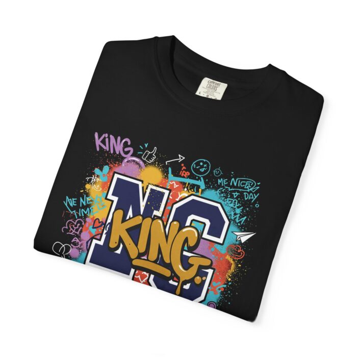 Unisex Garment-Dyed T-Shirt - Colorful 'King' Graphic Tee for Trendsetters - Image 7