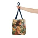 Girl and Flower Shop Tote Bag (AOP)