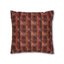 Sparkly red hues Faux Suede Square Pillowcase