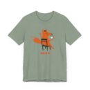 Cozy Fox Graphic Tee with Korean Text | Unisex Jersey Short Sleeve T-Shirt