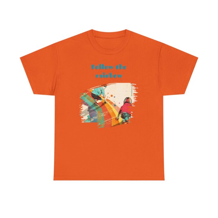 Follow the rainbow Unisex Heavy Cotton Tee - Image 21