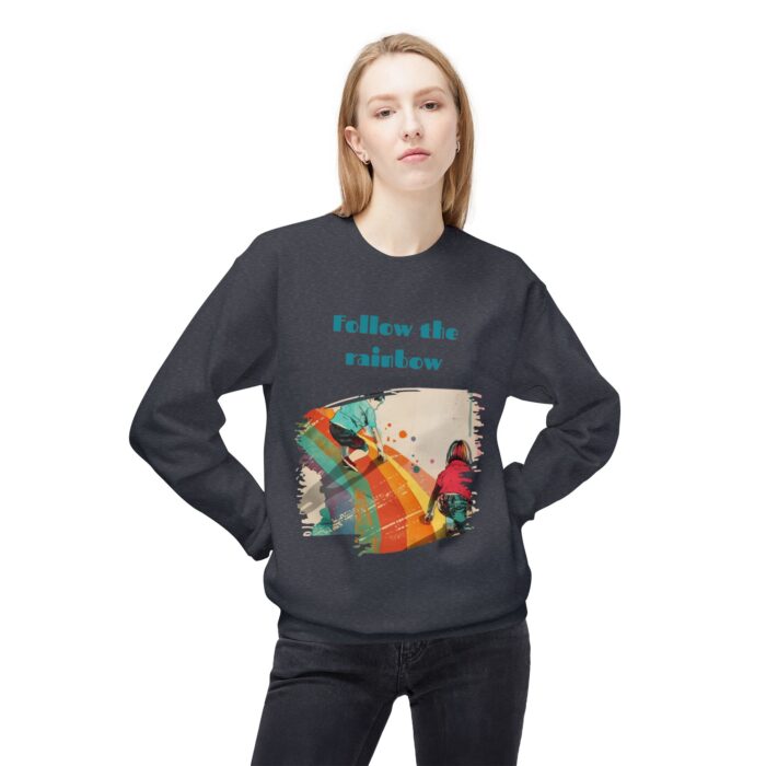 Follow the rainbow Unisex Midweight Softstyle Fleece Crewneck Sweatshirt - Image 27