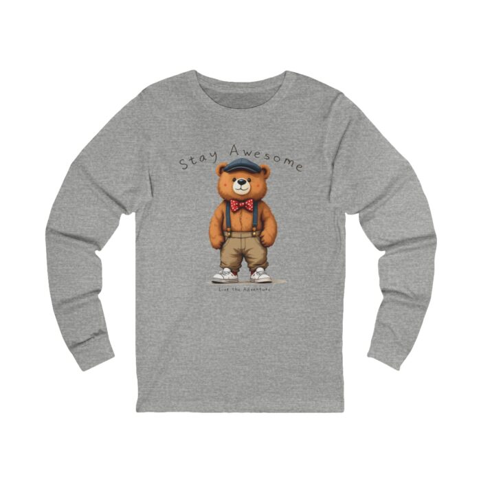 Stay Awesome Unisex Jersey Long Sleeve Tee - Image 3