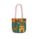 The giraffe that lives in my house Canvas Tote Bag, 5-Color Straps