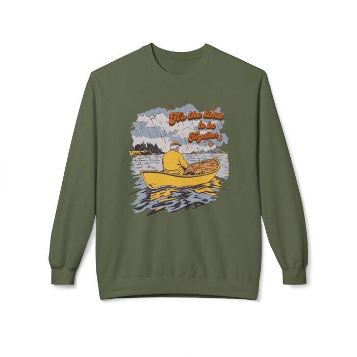 Time to be together Unisex Midweight Softstyle Fleece Crewneck Sweatshirt - Image 17
