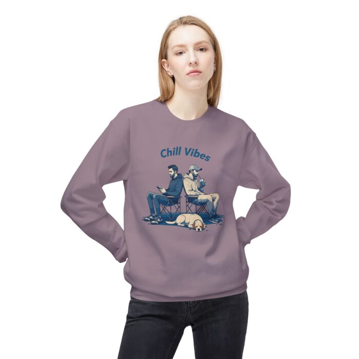Chill Vibes Unisex Midweight Softstyle Fleece Crewneck Sweatshirt - Image 31