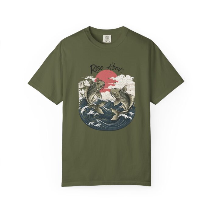 Rise above Unisex Garment-Dyed T-shirt - Image 17