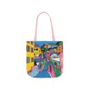 The hillside village in Korea Canvas Tote Bag, 5-Color Straps
