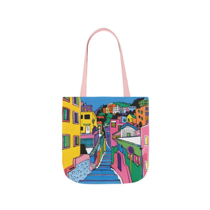 The hillside village in Korea Canvas Tote Bag, 5-Color Straps - Image 35