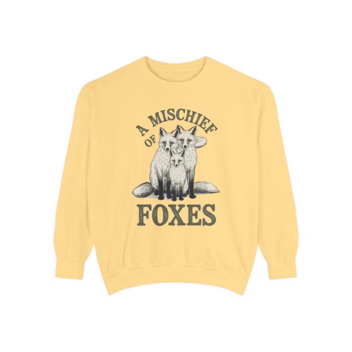 A mischief of Foxes Unisex Garment-Dyed Sweatshirt - Image 9