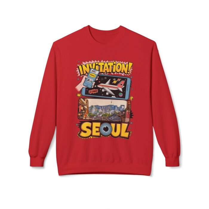 Invitation Seoul Unisex Midweight Softstyle Fleece Crewneck Sweatshirt - Image 45