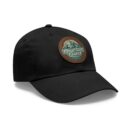 Where Mountains Meet Your Spirit Dad Hat with Leather Patch (Round)