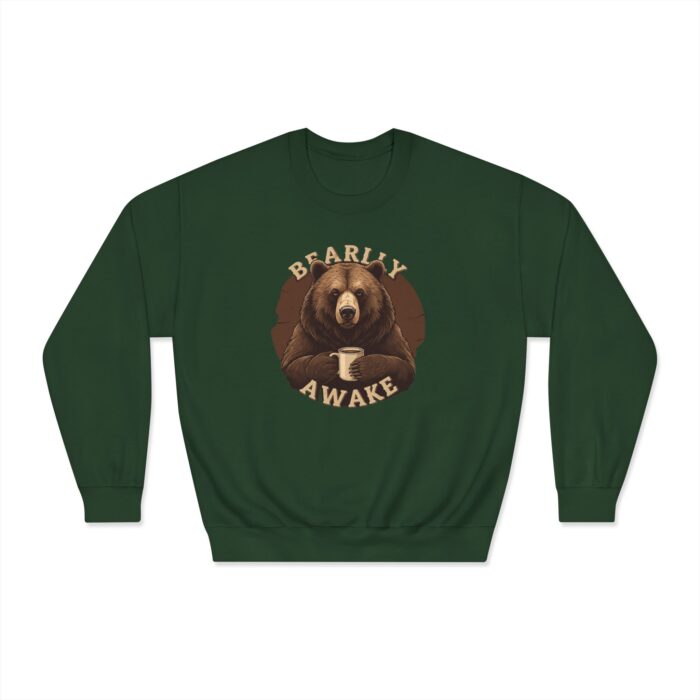 Bearly Awake Unisex DryBlend® Crewneck Sweatshirt - Image 5