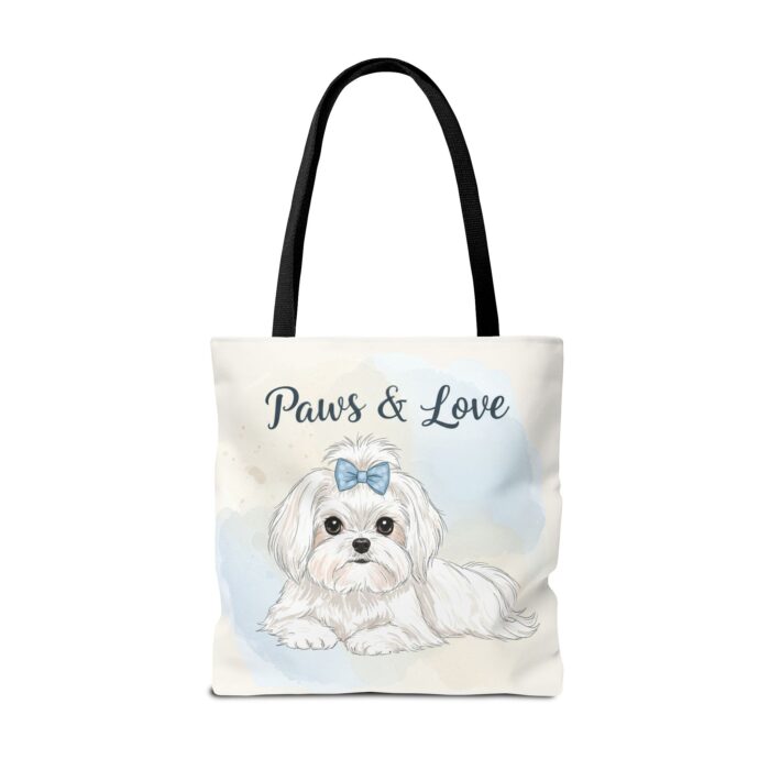 Paws & Love Dog Tote Bag - Cute Pet Lover's Carryall - Image 10