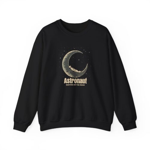 Astronaut Resting on the Moon  Unisex Heavy Blend™ Crewneck Sweatshirt