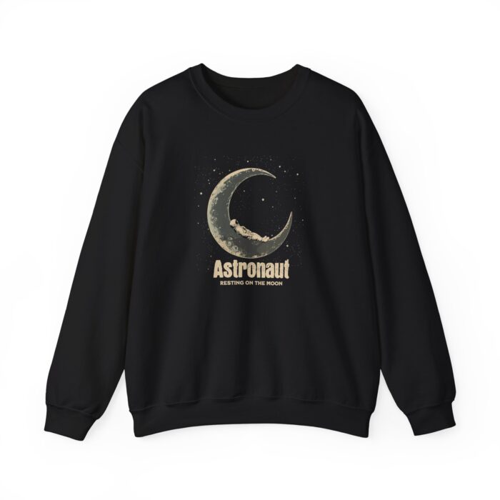 Astronaut Resting on the Moon  Unisex Heavy Blend™ Crewneck Sweatshirt