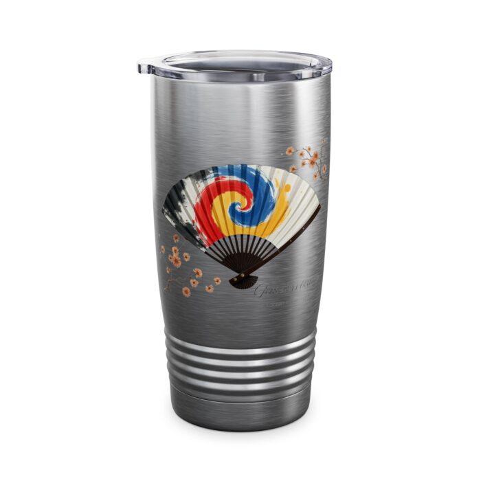 Korean traditional fan Ringneck Tumbler, 20oz - Image 6