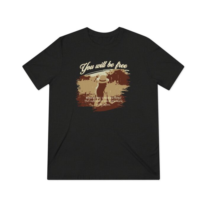 You will be free Unisex Triblend Tee - Image 5