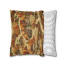 Map of Memories Spun Polyester Square Pillowcase