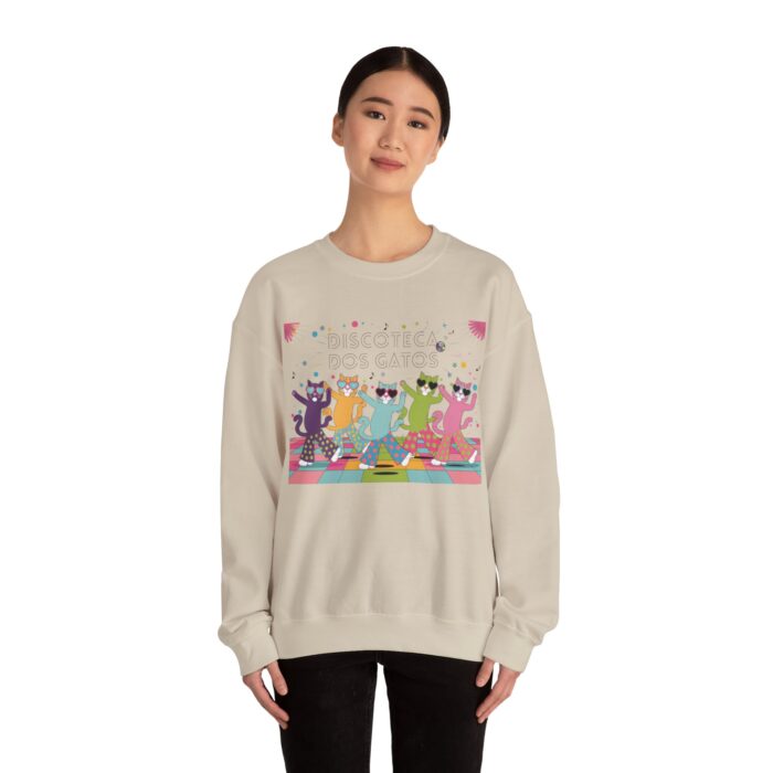 Discoteca dos Gatos Unisex Heavy Blend™ Crewneck Sweatshirt - Image 12