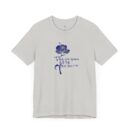 Floral Comfort Unisex Jersey Tee - Inspiring Korean Bible Design for Everyday Wear