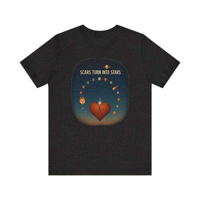 Scars Turn Into Stars Unisex Jersey Tee - Inspirational Meditation Shirt