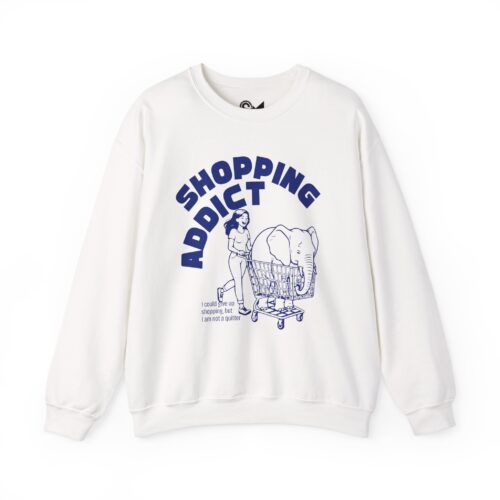 Shopping addict Unisex Heavy Blend™ Crewneck Sweatshirt