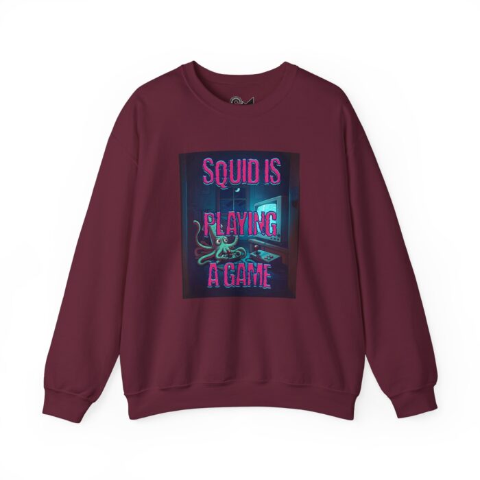 Squid is playing a game Unisex Heavy Blend™ Crewneck Sweatshirt - Image 5