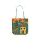 The giraffe that lives in my house Canvas Tote Bag, 5-Color Straps