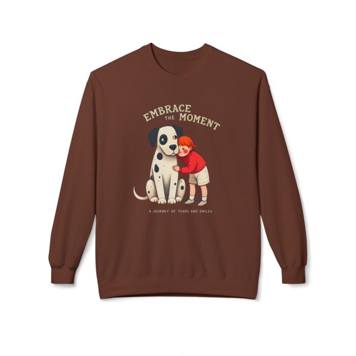Embrace the moments Unisex Midweight Softstyle Fleece Crewneck Sweatshirt - Image 5