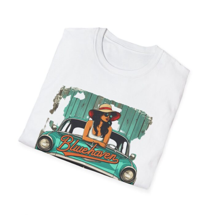 Blue haven Unisex Softstyle T-Shirt - Image 4