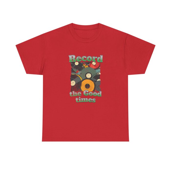 Record the good times Unisex Heavy Cotton Tee - Image 25