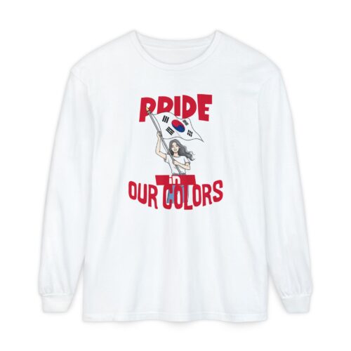 Pride in our colors Unisex Garment-dyed Long Sleeve T-Shirt