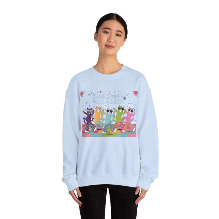 Discoteca dos Gatos Unisex Heavy Blend™ Crewneck Sweatshirt - Image 20