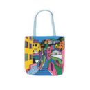 The hillside village in Korea Canvas Tote Bag, 5-Color Straps
